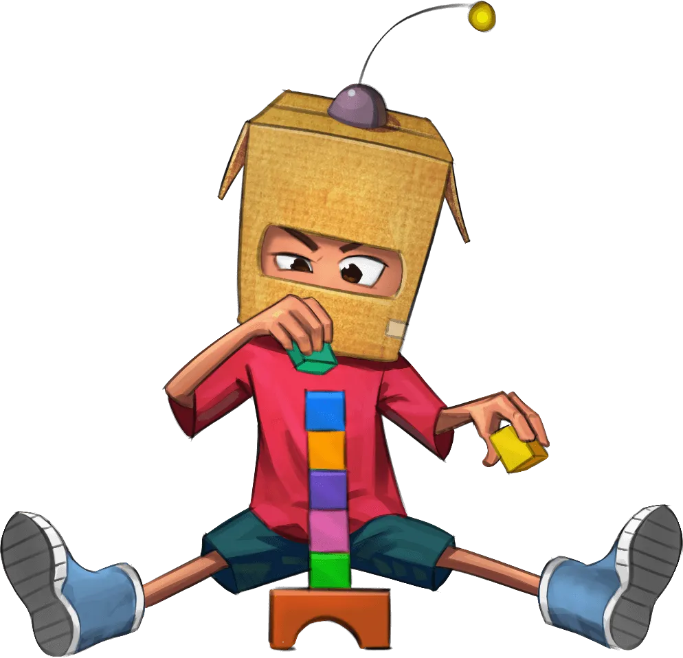 A child playing with Blocks.